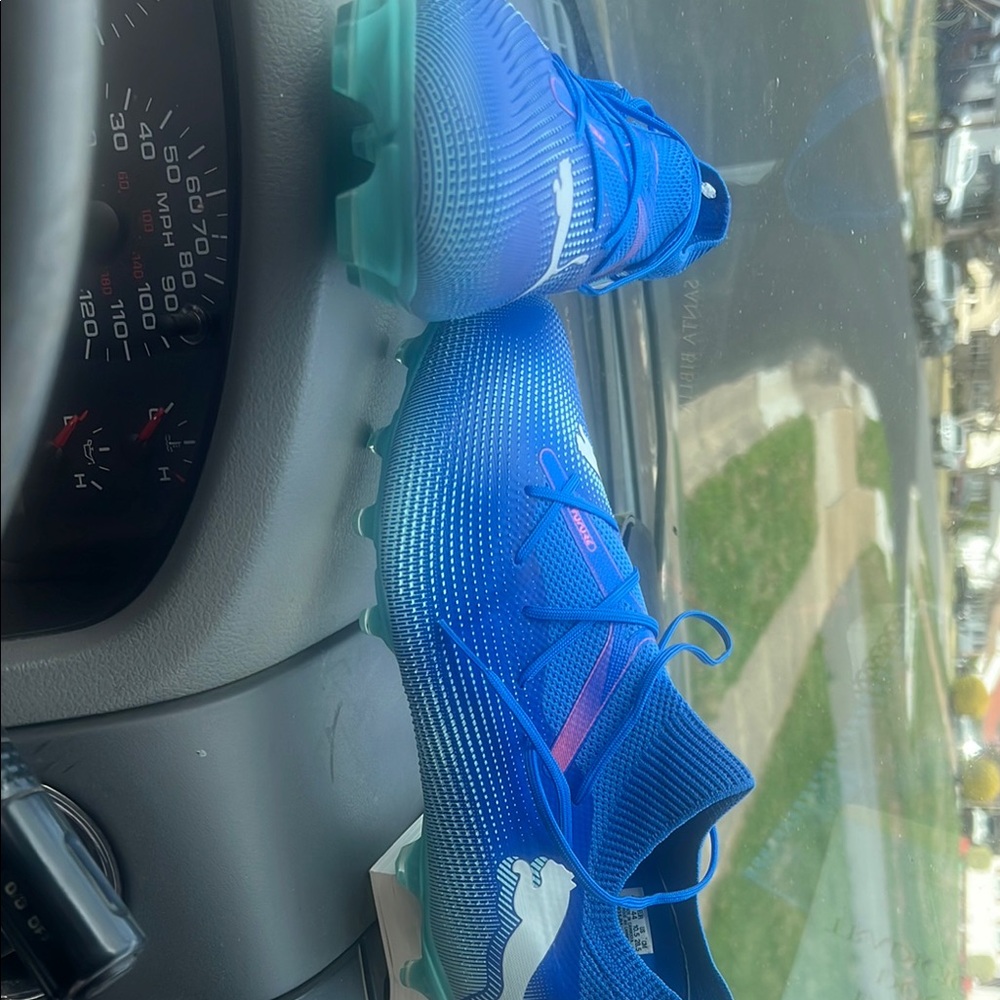 Puma Blue Soccer Cleats